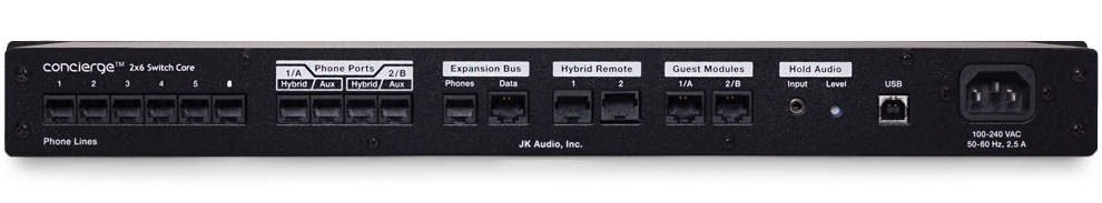 JK Audio Concierge 2x6 Back