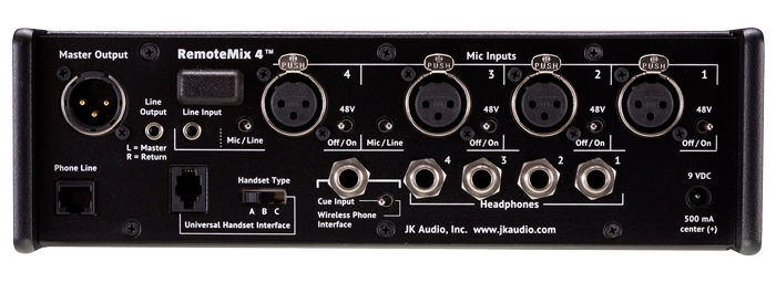 JK Audio RemoteMix 4 Back